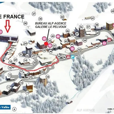 Apartment Le France - 3 Pers - Le France - 642fr - Plagne Centre - Classe 2-3 Cristaux Mae-9194 La Plagne